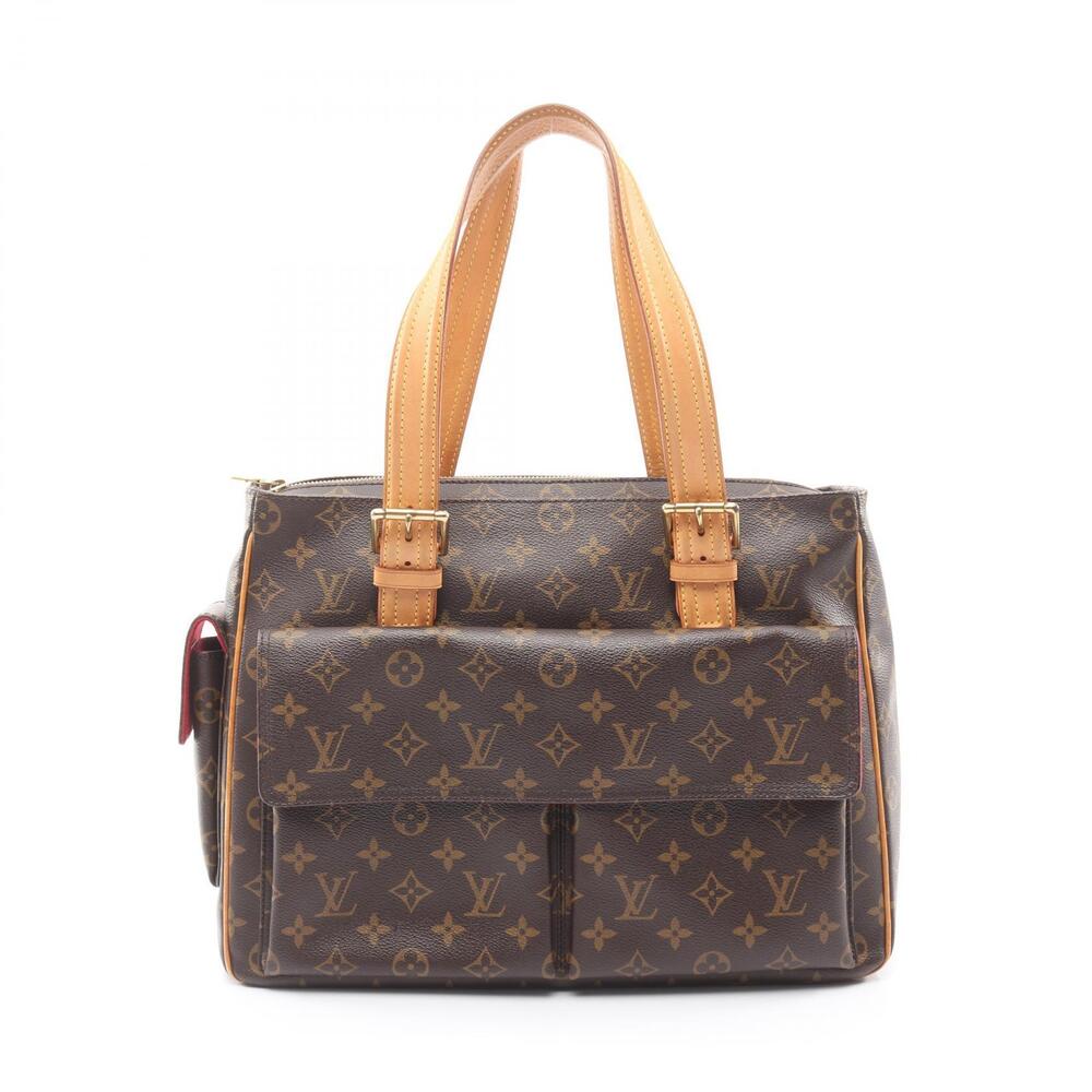 Louis Vuitton Multiplicit Handbag Canvas Leather Monogram Brown